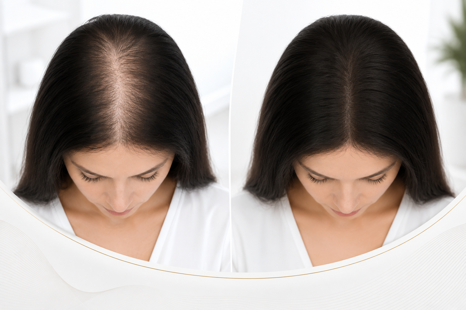 Ergebnisse einer Haartransplantation bei Frauen