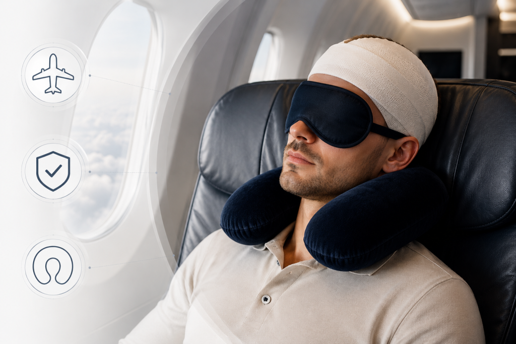 Flugreise nach einer Haartransplantation
