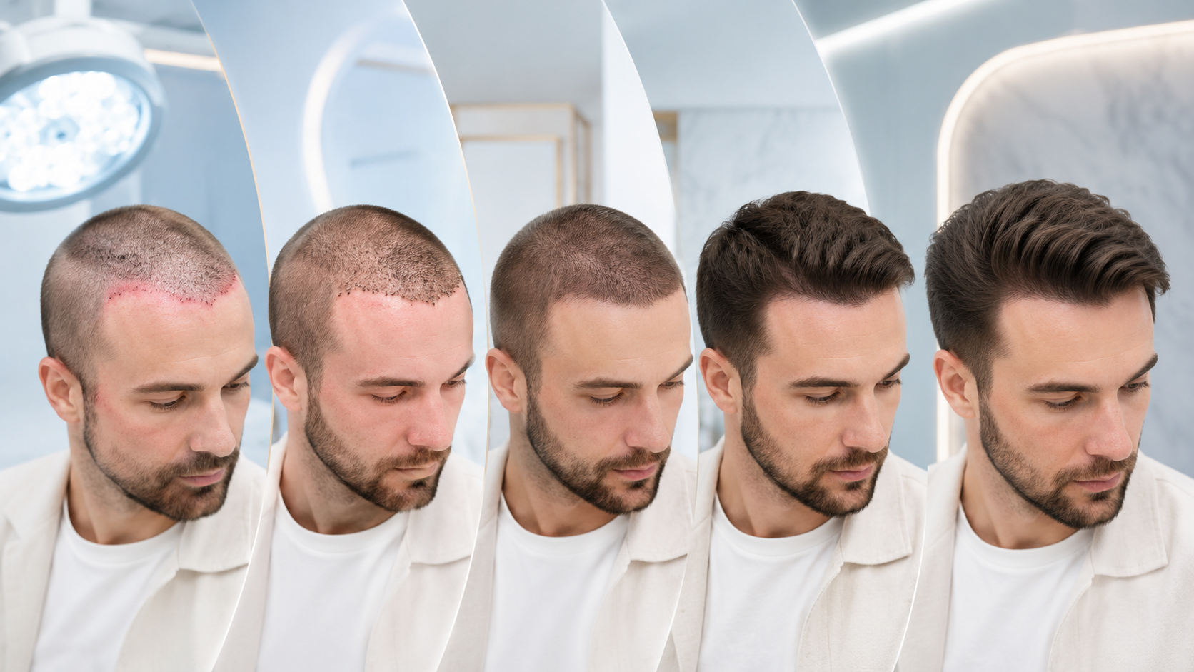 Heilungsverlauf nach einer Haartransplantation