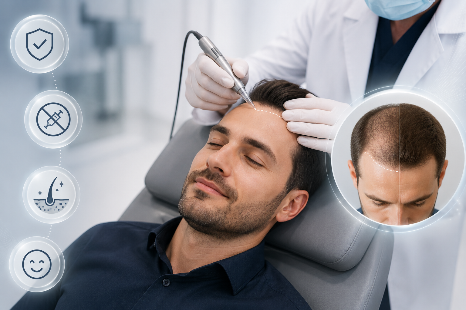 Ist eine Haartransplantation schmerzhaft?