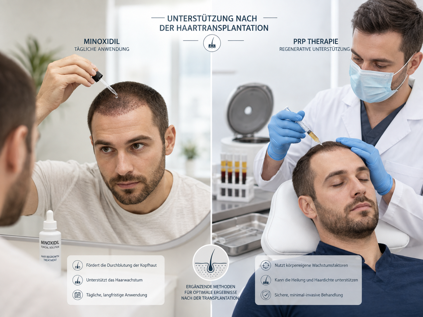 Minoxidil nach einer Haartransplantation