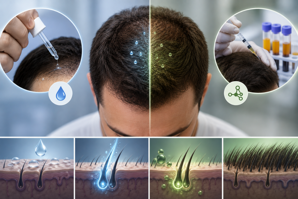 Minoxidil nach einer Haartransplantation