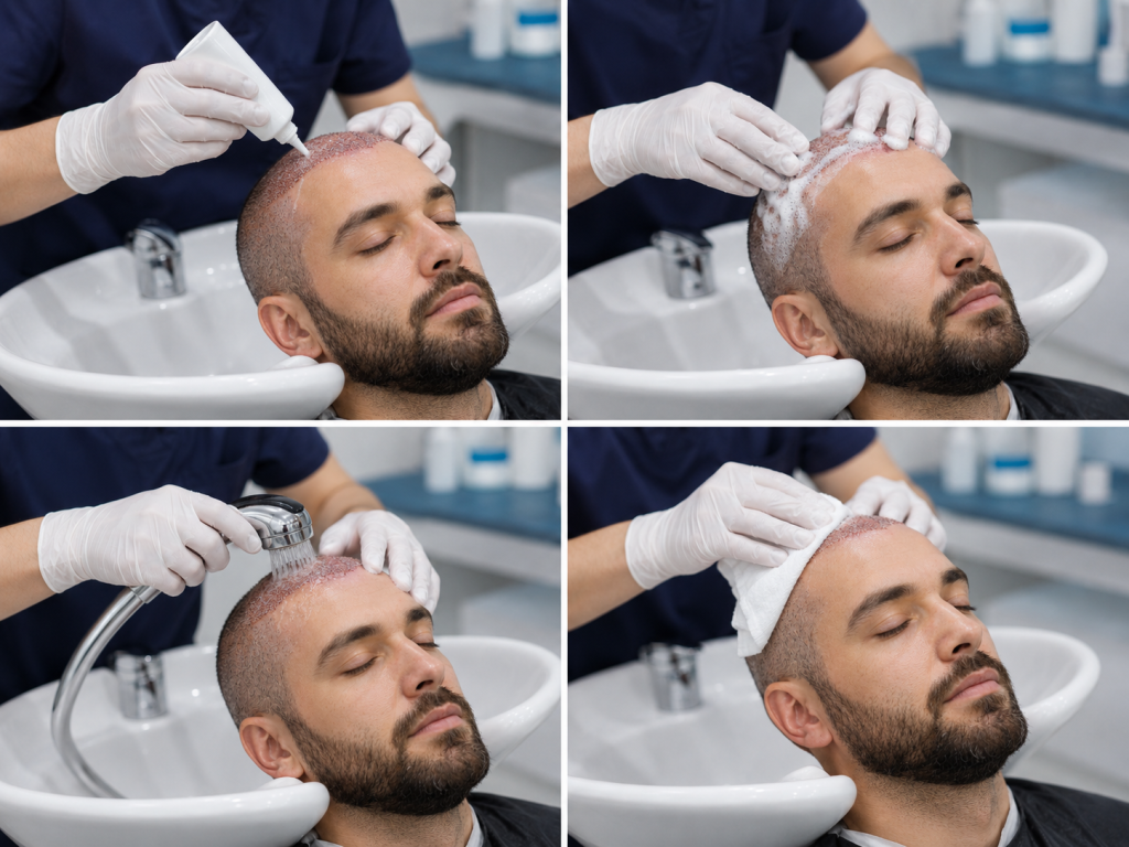 First Hair Wash After Hair Transplant