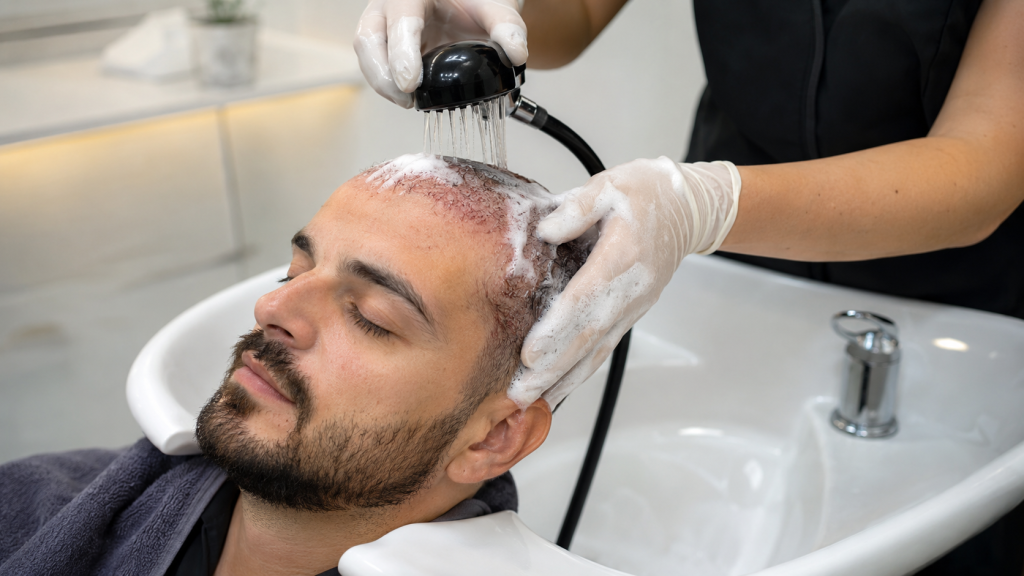 First Hair Wash After Hair Transplant
