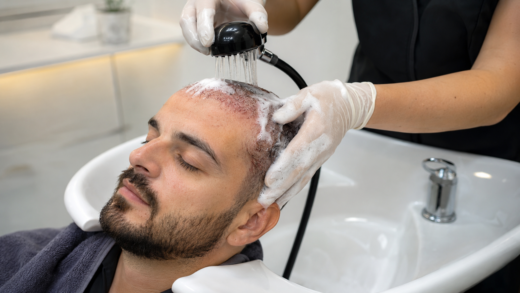 First Hair Wash After Hair Transplant