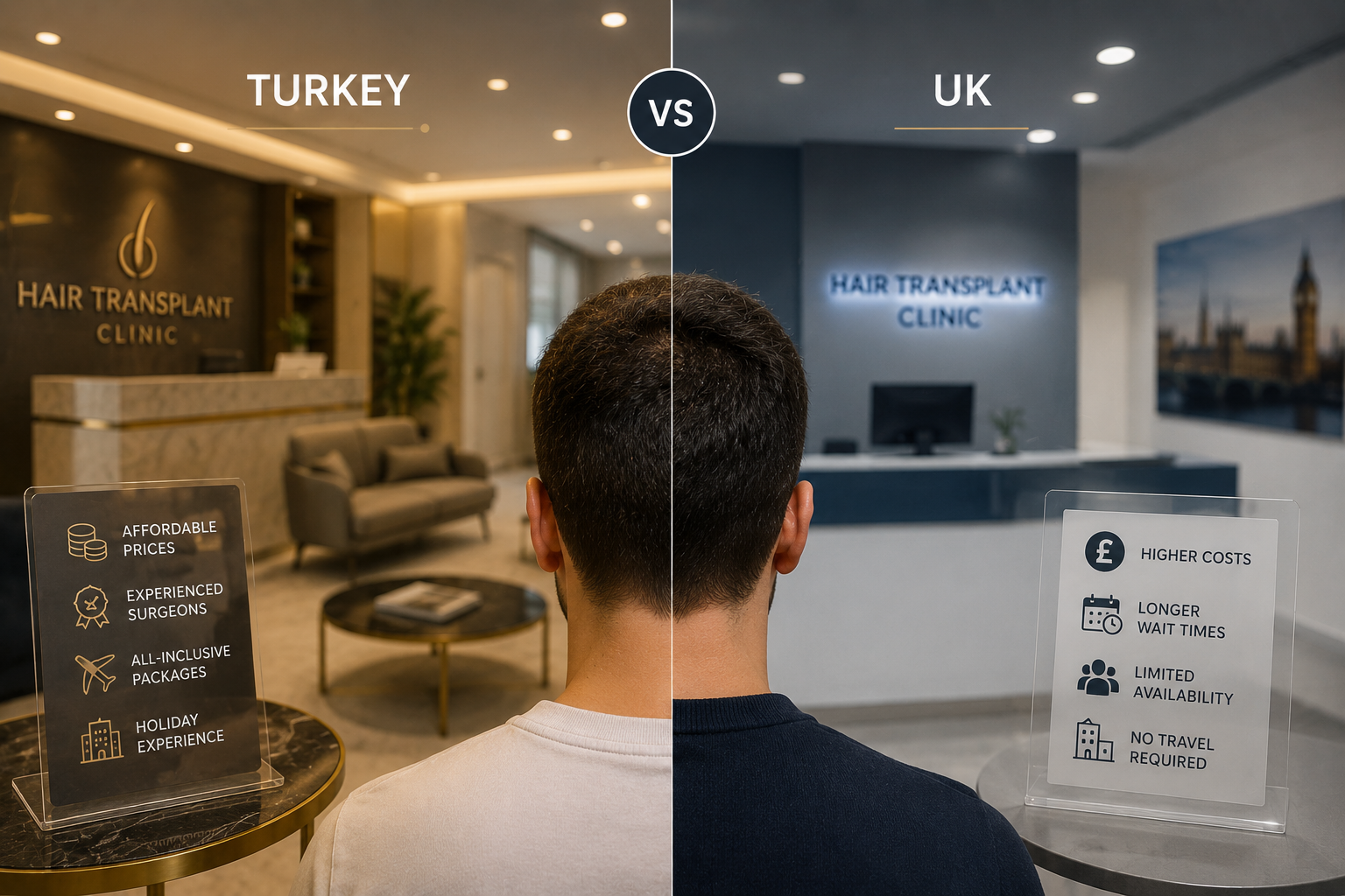 Hair Transplant in Turkey vs UK