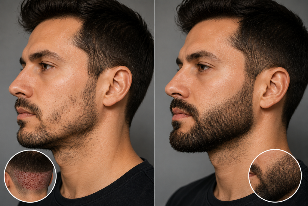 Recovery Process After Beard Transplant