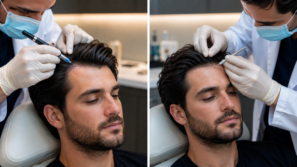 Haartransplantation ohne Rasur